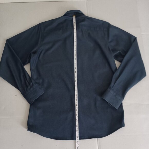 Robert Graham Boys Cotton Blue White Dot Button Down Shirt  Size XL 18–20 EUC - Picture 13 of 16